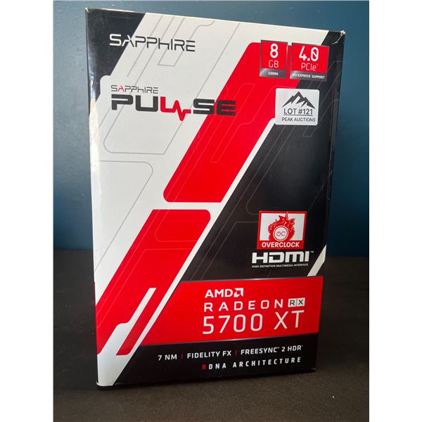 Lot of 1 Sapphire Pulse AMD Radeon RX 5700 XT PC Graphics Card - BRAND NEW IN BOX!!!