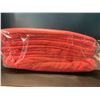 Image 2 : Lot of 1 BHT Bed Sheet & Duvet Cover Set - 100% Cotton Flannel - Coral Pink - Twin Size