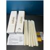 Image 2 : Lot of 2 Boxes of LED Battery-Operated Flameless Taper Candles w/ Remote Control - 6pcs per box