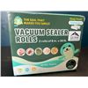 Image 1 : Lot of 1 Box of Vacuum Sealer Rolls - 2 rolls of 8in x 50FT length