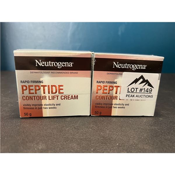 Lot of 2 Neutrogena Rapid Firming Peptide Contour Lift Skin Creams