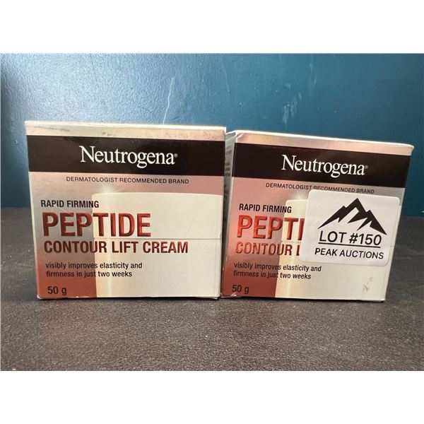 Lot of 2 Neutrogena Rapid Firming Peptide Contour Lift Skin Creams