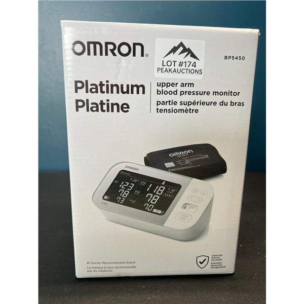 Lot of 1 OMRON Platinum Upper Arm Blood Pressure Monitor - BRAND NEW!