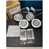 Image 2 : Lot of 3 Multi-Pack Boxes of LED Panel Recessed Color Changing Lights - 4lights per box/12 total