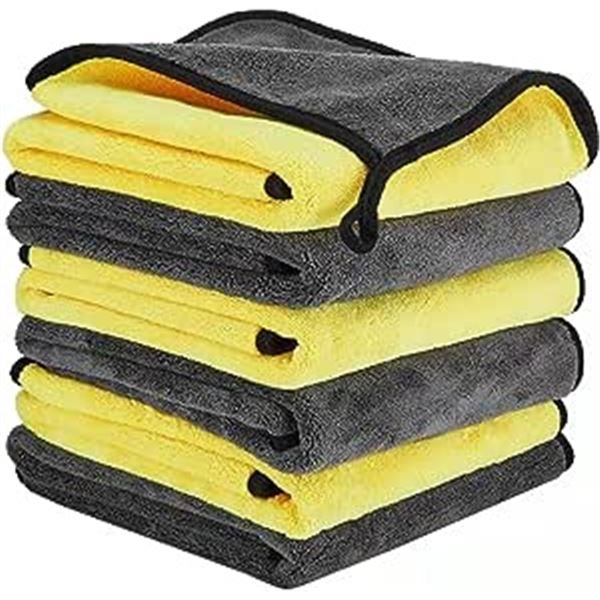Lot of 2 Packs of Microfiber Extra Thick/Soft Car Detailing Towels - 6pcs per pack/12 total