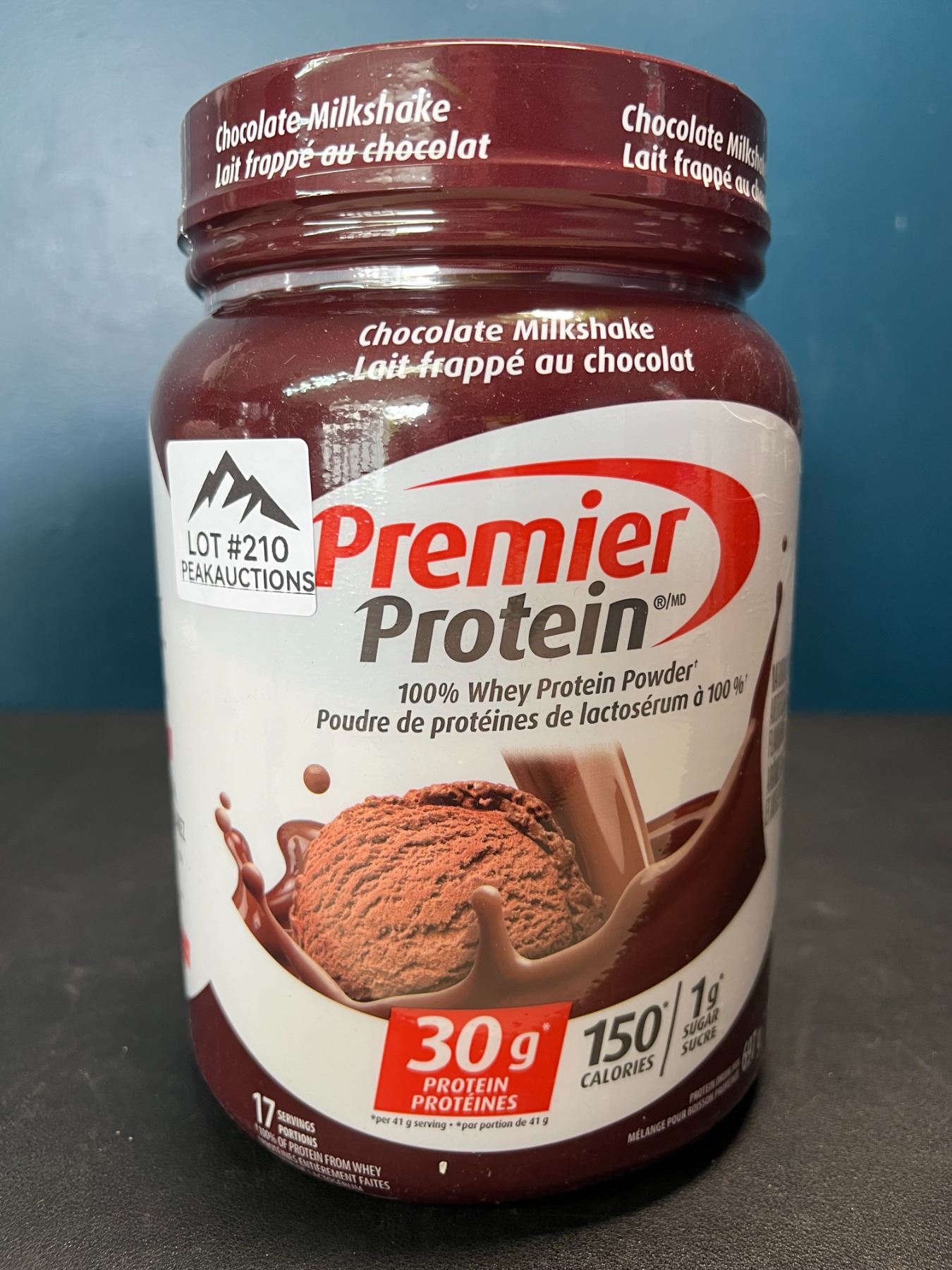 Lot of 1 Tub of Premier Protein Whey Powder - Chocolate Milkshake - 697g