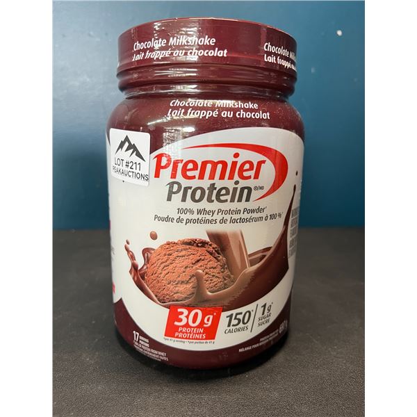 Lot of 1 Tub of Premier Protein Whey Powder - Chocolate Milkshake - 697g