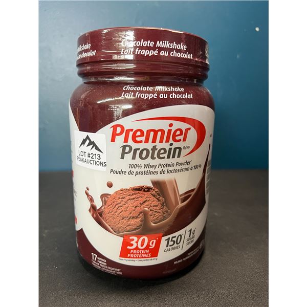 Lot of 1 Tub of Premier Protein Whey Powder - Chocolate Milkshake - 697g