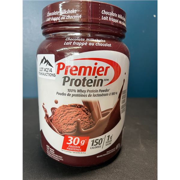Lot of 1 Tub of Premier Protein Whey Powder - Chocolate Milkshake - 697g