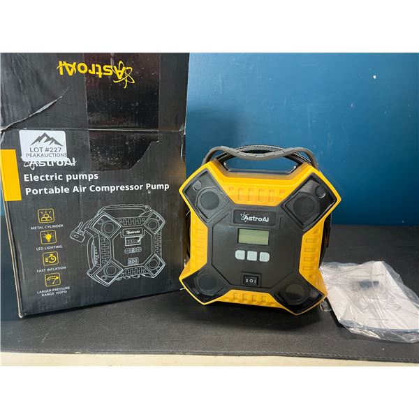 Lot of 1 AstroAI Electric Air Pump/Portable Air Compressor