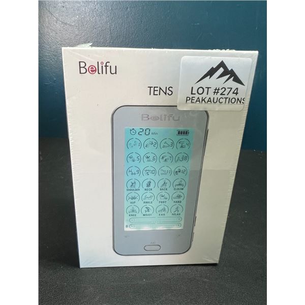 Lot of 1 Belifu Dual Channel TENS Pain Relief Muscle Stimulating Device - Brand New Sealed!!