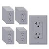 Image 1 : Lot of 1 Box of 20-Amp Wall Outlets - 20Pack of Outlets!