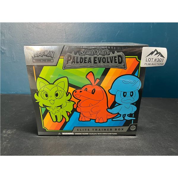 Lot of 1 Authentic Pokemon Scarlet&Violet Paldea Evolved Elite Trainer Box