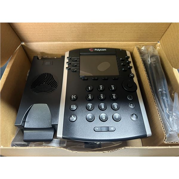 Lot of 1 PolyCom VVX411 Professional Office Phone