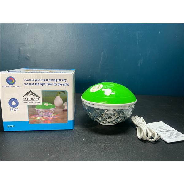 Lot of 1 LED Light -Up Floating Waterproof Blueooth Portable Speaker