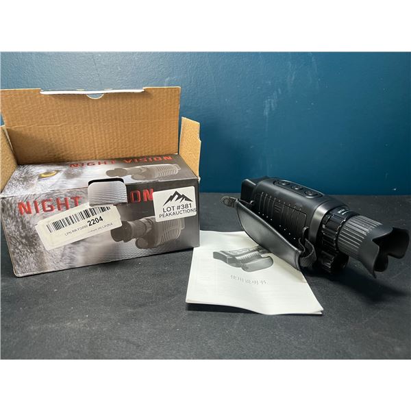 Lot of 1 Digital Night Vision Monocular