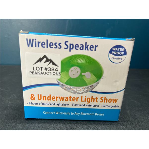 Lot of 1 LED Light-Up Floating Waterproof Blueooth Portable Speaker