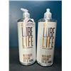 Image 1 : Lot of 2 Bottles of LubeLife Water-Based Lubricant - Large 946 mL Bottles - Brand New Sealed!