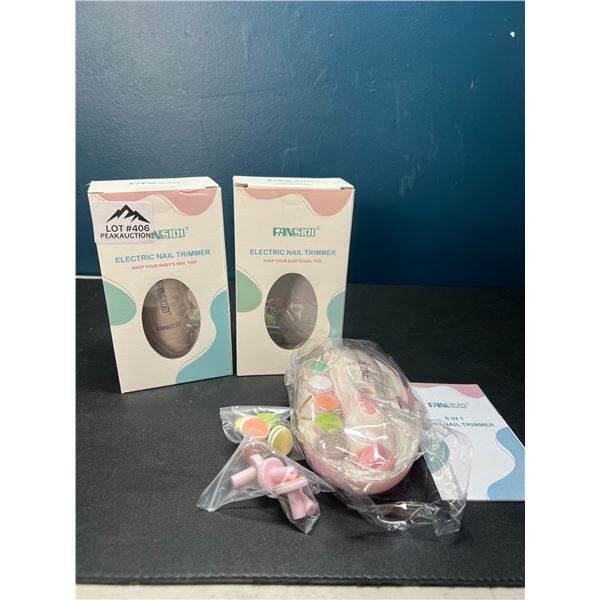 Lot of 2 Electric Nail Trimmers