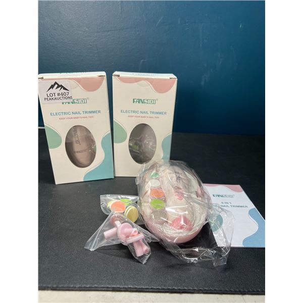 Lot of 2 Electric Nail Trimmers