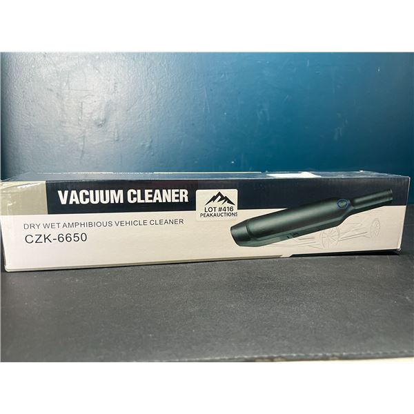 Lot of 1 Dry/Wet Rechargeable Sleek Handheld Car Vacuum Cleaner