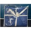 Image 2 : Lot of 1 Queen Size 4PC Bed Sheet Set - Blue
