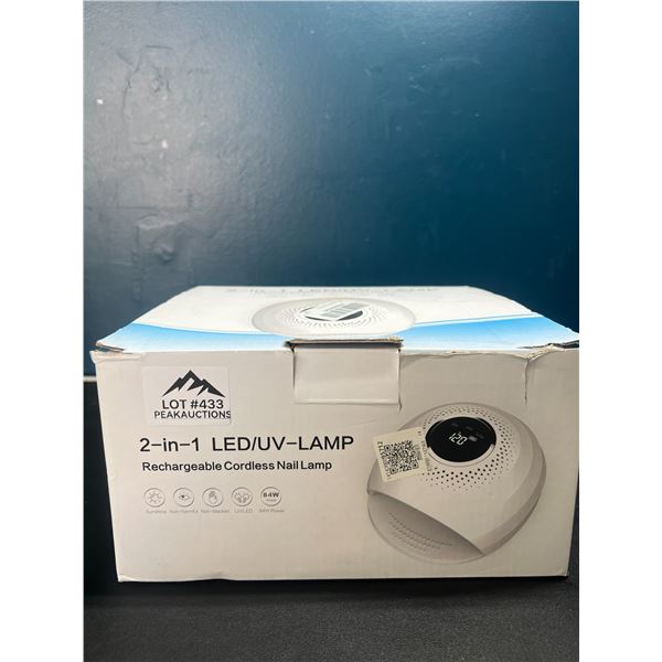 Lot of 1 2-in-1 Cordless/Rechargeable LED/UV Gel Nail Lamp