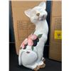Image 2 : Lot of 2 Cat Statues/Decor Pieces - 13inch size