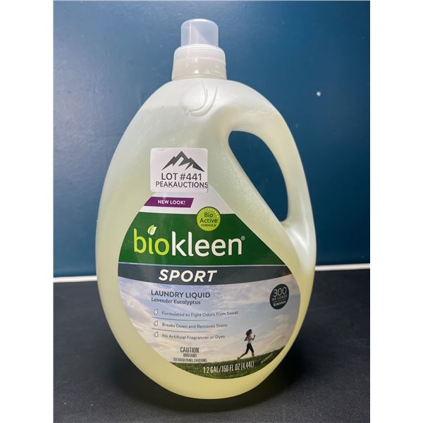 Lot of 1 Jug of Biokleen Sport Laundry Liquid - 1.2 gal