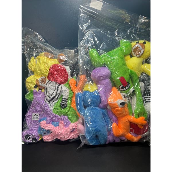 Lot of 2 Bags of Assorted Creature/Monster Stuffies/Plushies