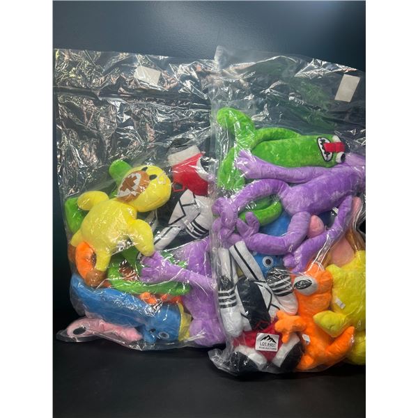 Lot of 2 Bags of Assorted Creature/Monster Stuffies/Plushies