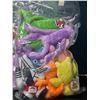 Image 2 : Lot of 2 Bags of Assorted Creature/Monster Stuffies/Plushies