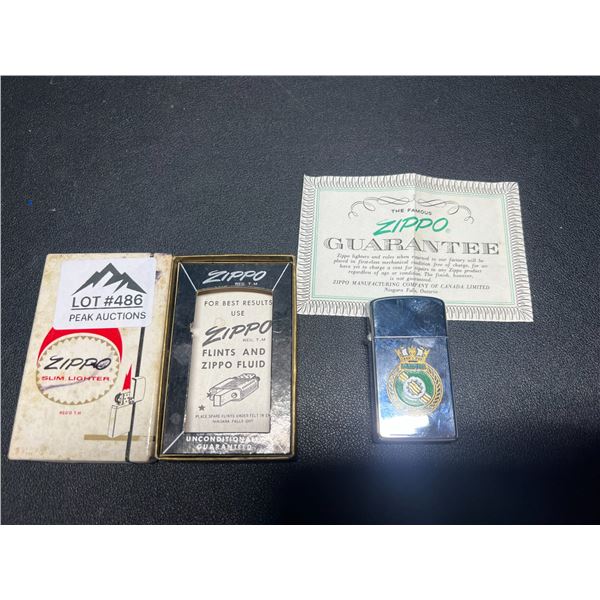 Lot of 1 Vintage Zippo Lighter w/ Orginal Box - Used