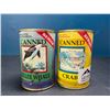 Image 1 : Lot of 2 Vintage Canned Novelty Stuffed Toys - Crab & Killer Whale