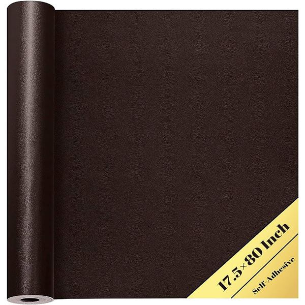 Lot of 3 Rolls of Leather Repair Tape - Self-Adhesive - 17.5 x 85 inch! Dark Brown