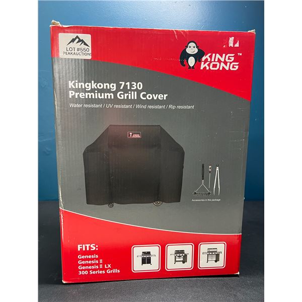 Lot of 1 Kingkong 7130 Premium Grill/BBQ Cover - 58in x 44.5in x 25in