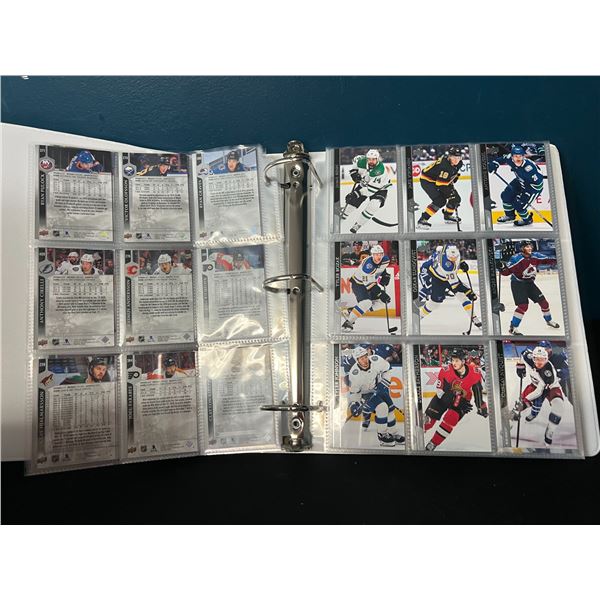 Lot of 1 Binder of Assorted Hockey Cards - 180 Total