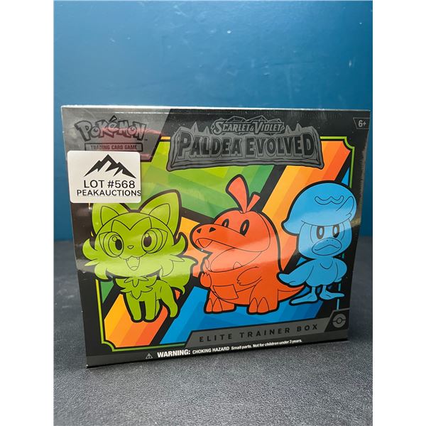 Lot of 1 Authentic Pokemon Scarlet and Violet Paldea Evolved Elite Trainer Box - BRAND NEW SEALED!