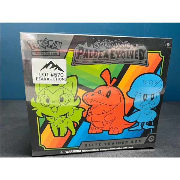 Lot of 1 Authentic Pokemon Scarlet and Violet Paldea Evolved Elite Trainer Box - BRAND NEW SEALED!