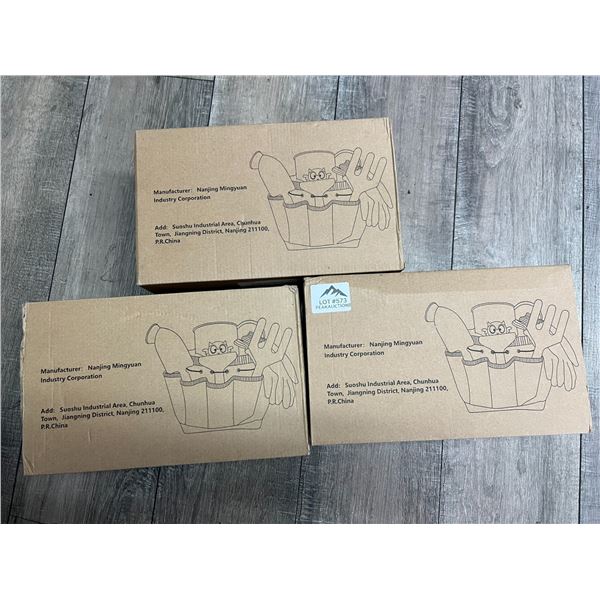 Lot of 3 Kids Gardening Tool Sets