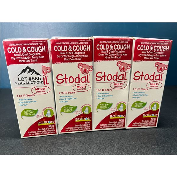 Lot of 4 Stodal Cold & Cough Homeopathic Medicines (for Kids Aged 1-11)