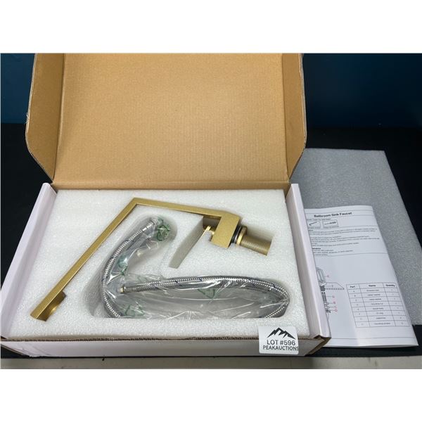 Lot of 1 Gudetap Bathroom Sink Faucet - Gold