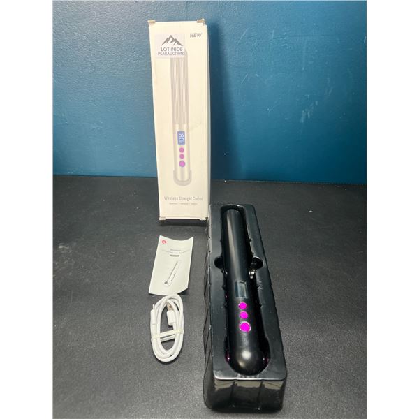 Lot of 1 Rechargeable/Wireless LCD Portable Hair Straightener