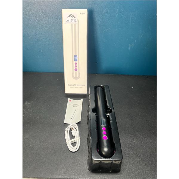 Lot of 1 Rechargeable/Wireless LCD Portable Hair Straightener