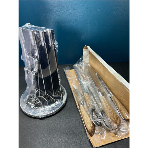 Lot of 1 Kitchen Knife Block Set