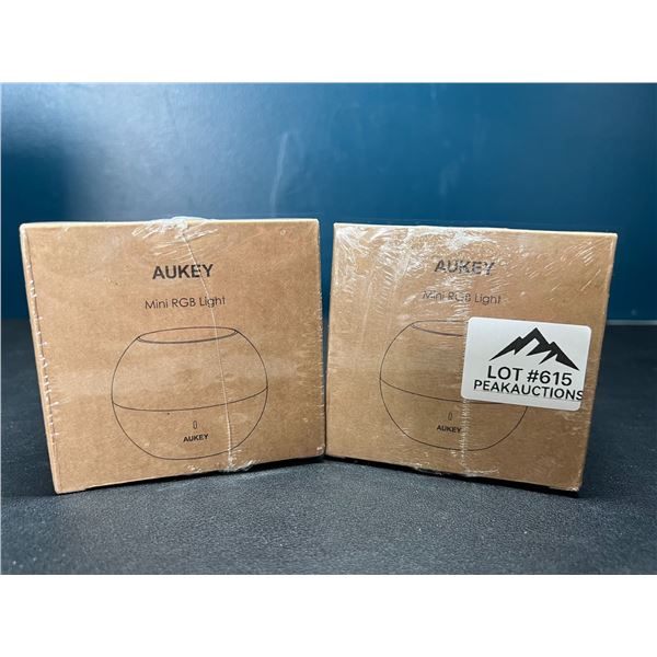 Lot of 2 Aukey Mini RGB Lights (Pink)