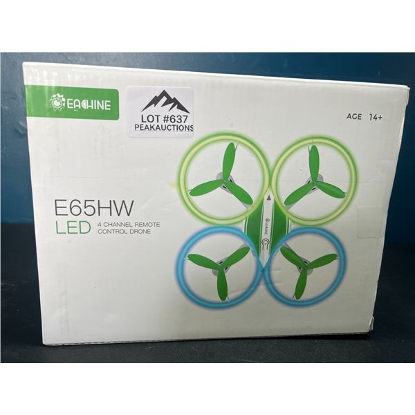 Lot of 1 Eachine E65HW LED 4-Channel Remote Control Drone