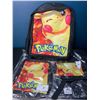 Image 1 : Lot of 1 Pokemon Pikachu Kids Backpack/Lunchbag Set