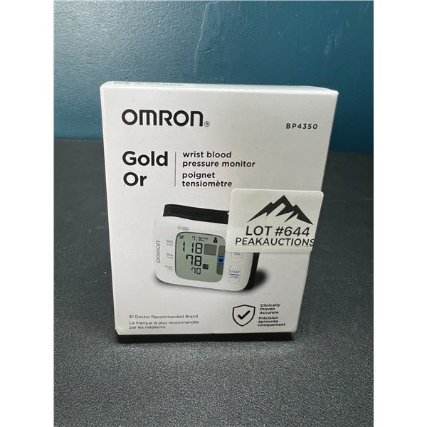 Lot of 1 Omron Gold Wrist Blood Pressure Monitor - Brand New!!