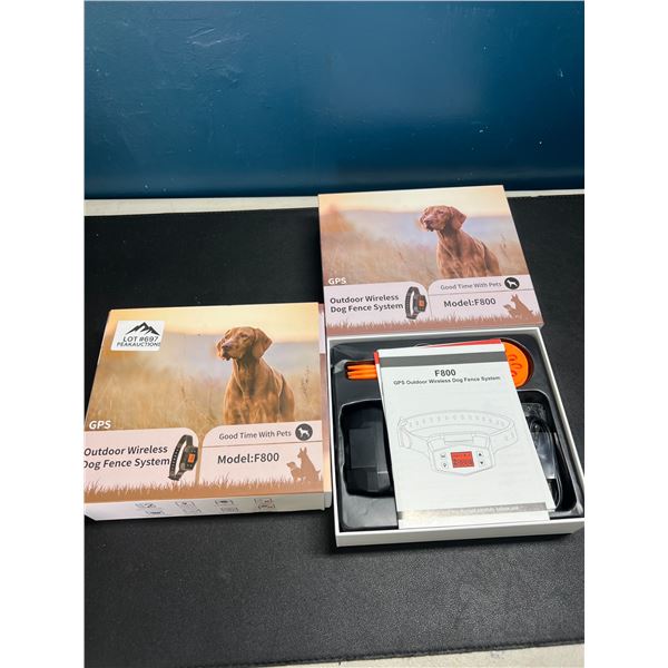 Lot of 1 GPS Outdoor Wireless Dog Fence System - Model F800